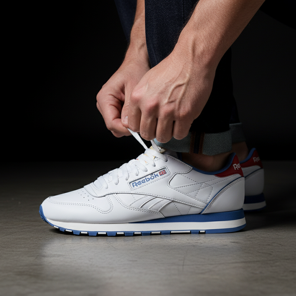 REEBOK CLASSIC WHITE BLUE