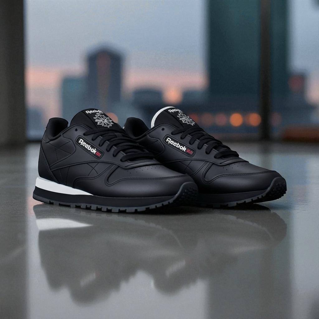 REEBOK CLASSIC LEATHER BLACK 1