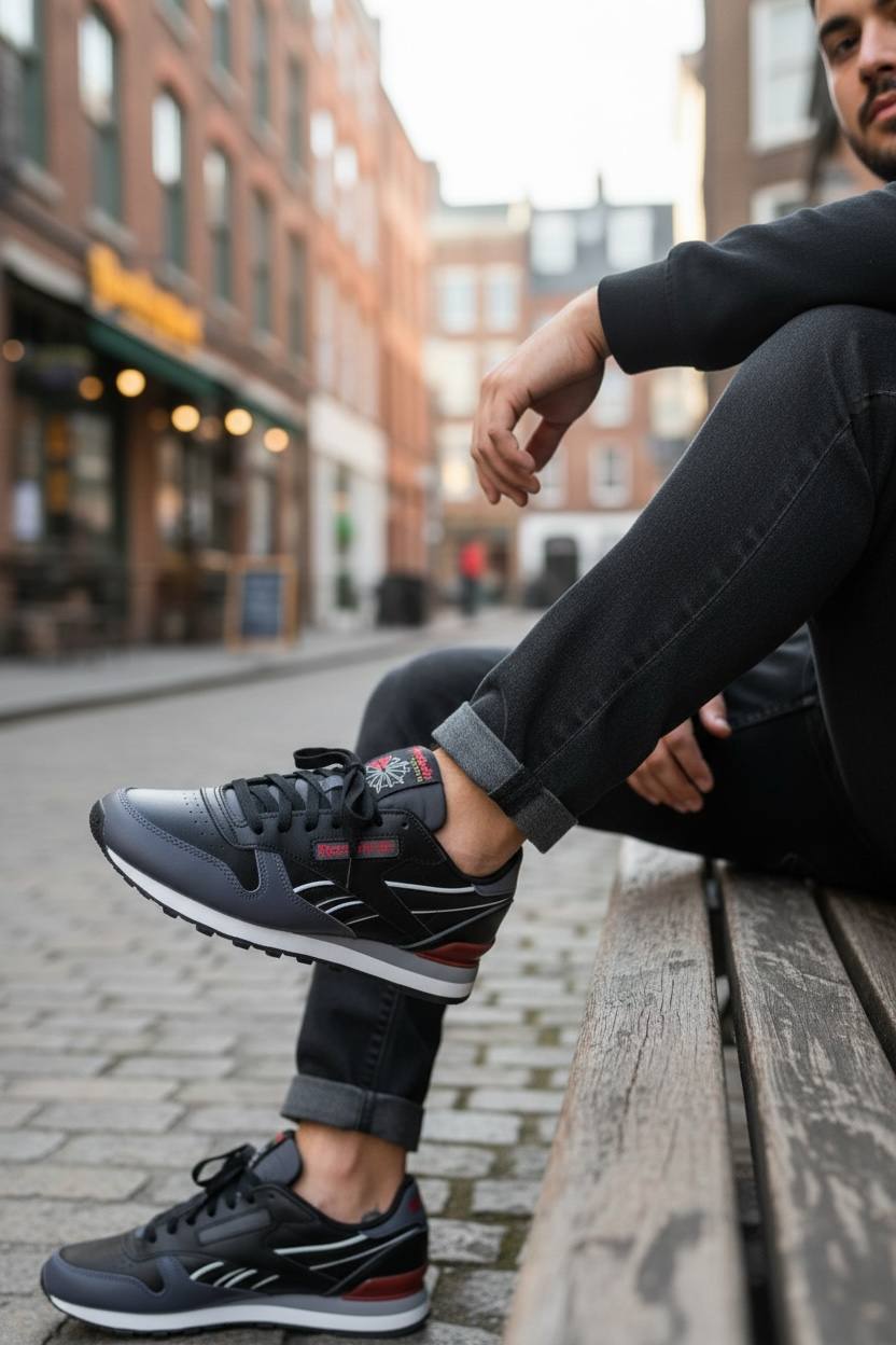 REEBOK CLASSIC BLACK RED