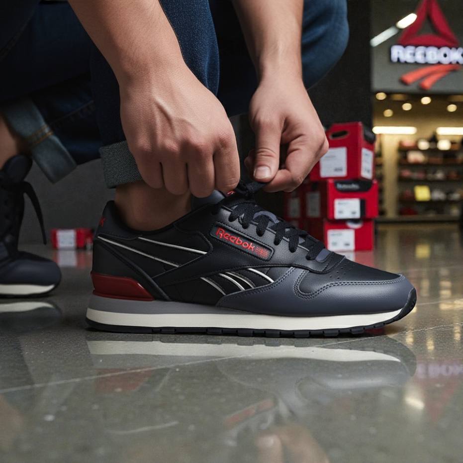 REEBOK CLASSIC BLACK RED